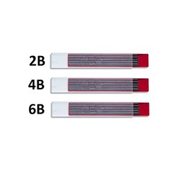 KOH-I-NOOR 4190 Lead Thickness 2 mm 2B 4B 6B Pack of 12