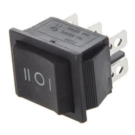 SODIAL(R)6-Terminal, 3-Position ON/OFF/ONDPDT Boat Rocker Switch 16A 250VAC 20A 125VAC