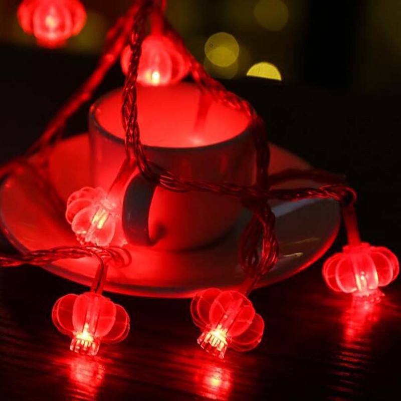 Amants01 USB 5V Red Lanterns String Lights 33ft/10M 80 LEDs
