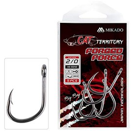 MIKADO CAT Territory Extra Strong Short Leg Catfish Hooks 4/0 - Pack of 4