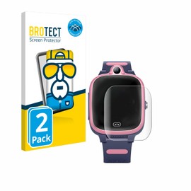 BROTECT Pack of 2 Full Cover Screen Protectors for Fitonme 4G Smartwatch S.B-1034 Full Screen Screen Protector Film [3D Curved, Crystal Clear]