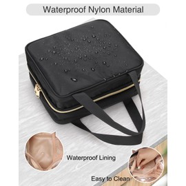 Travel Makeup Bag Hanging Toiletry Bag for Women Men TSA Approved Clear Bag Toiletries Waterproof Cosmetic Bag Toiletry Bag Travel Toiletry Organizer for Bathroom Shower, Black Diamond Grid