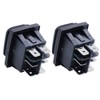 mxuteuk KCD4-203N-BK 2 Pieces Black Rocker Switch Waterproof Rocker Switch