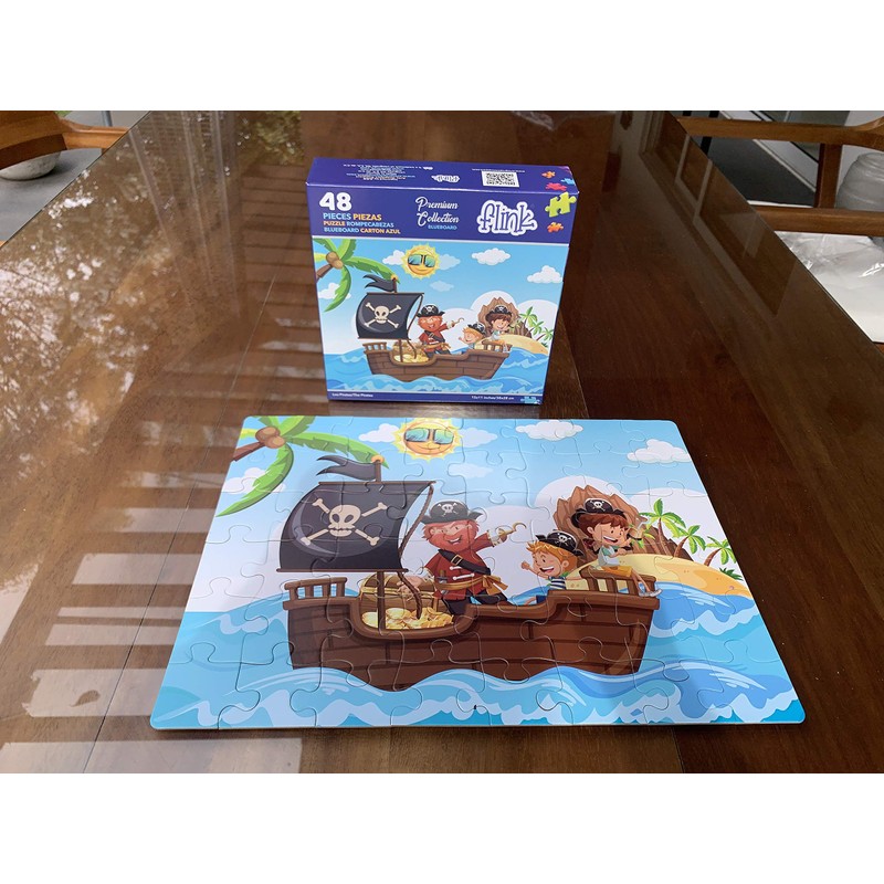 FLINK Rompecabezas Infantil Los Piratas 48 Piezas