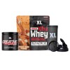 XL Nutrition Creatine Monohydrate Powder & Whey Protein Bundle. High
