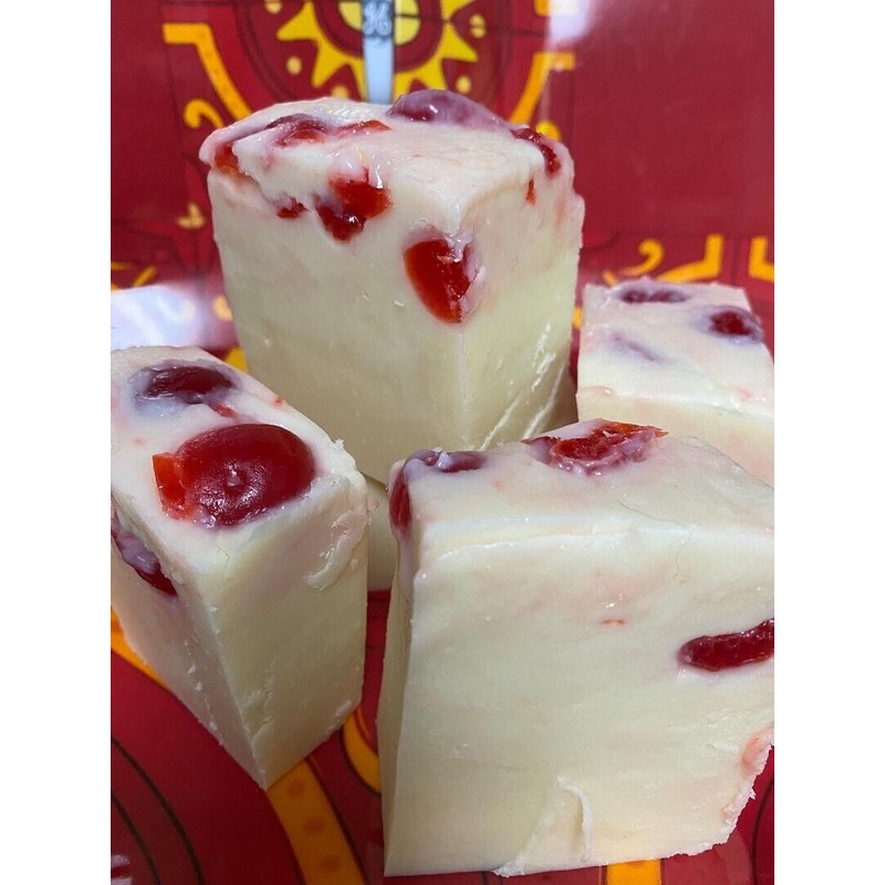 Homemade Gourmet Cherry Cheesecake Fudge *nut free* 1/2 pound