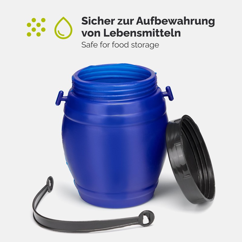 Garronda 1.5 Litre Container with Lid, Feeding Bin, Wide Neck