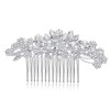 Hapibuy Crystal Wedding Hair Comb Bridal Hair Comb Pearl Wedding