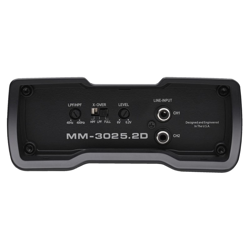 Autotek MM-3025.2D Mean Machine 3000 Watt Amplifier, Compact Bridgeable, 2