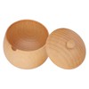 Sour Jujube Wood Condiment Jar Japanese Safe Dustproof Classic Flip