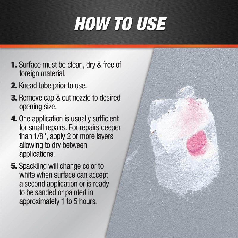 DAP DryDex Dry Time Indicator Spackling, Pink/White, 5.5 Oz (7079812337)