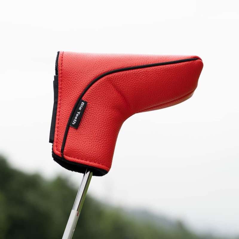 Big Teeth Putter Cover Premium Solid Color Cover USA Pin