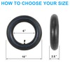 80/65-6 Heavy Duty Scooter Inner Tube (2-Pack), Thickened 10 Inch