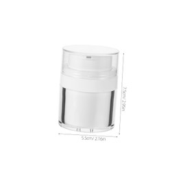 Baluue 3pcs Travel Lotion Dispenser Airless Pump Cosmetic Containers for Creams and Lotions Refillable and Portable Travel Bottles for Skincare The Go