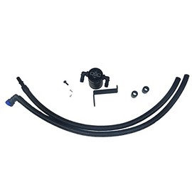 J&L Oil Separator Co. 3.0 Oil Separator Compatible with 2019-2023 Ranger 2.3L Driver Side (Black)