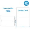 Blank White Cards and Envelopes 50 Pack, Ohuhu Blank Notecards