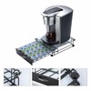 K cup holder Drawer with Glass Top,Storage Coffee Capsules Organizer