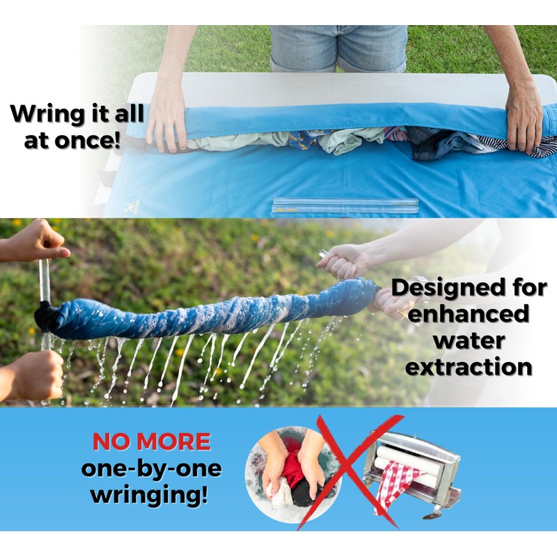 Dezitrek Ultra-Light Clothes Wringer – 2025 Upgraded Version with Wider