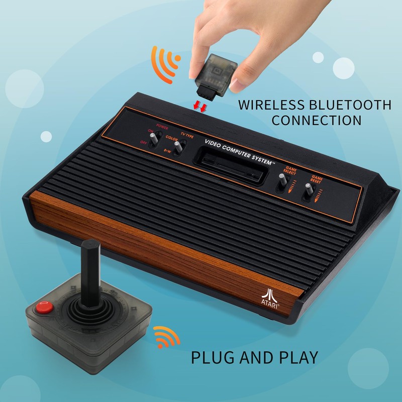Atari Joystick Controller - Action Buttons/Four-Way Joystick, Power Saving -