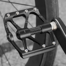 Pedals for Bike,Aluminum Alloy Flat Pedals - Sealed Bearings, Anti-Slip Lightweight Replacement, Riding Accessories for Mountain Biking Commuting