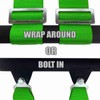 50 Caliber Racing Green 5 Point Harness with 3" Straps