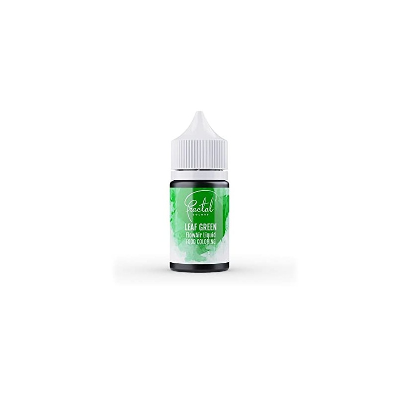 Fractal Colours FlowAir Airbrush Liquid Food Colouring 30ml Leaf Green