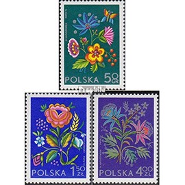 Prophila Collection Poland 2309A-2311A (Complete Edition) Stamped 1974 Embroidery (Stamps for Collectors)