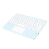 Touch Wireless Keyboard Round Keycaps Ergonomic Design Ultra Thin Smart