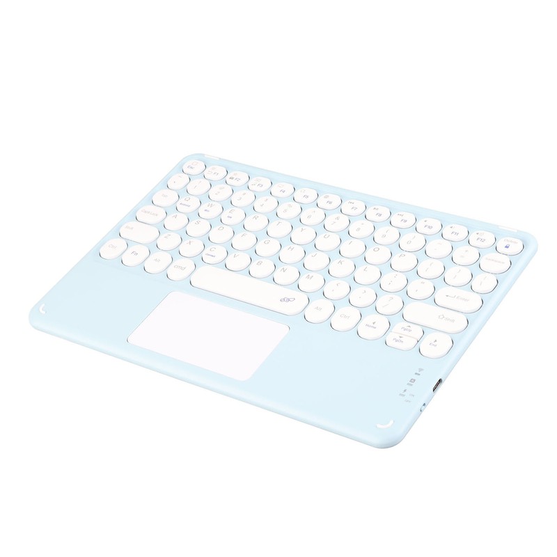Touch Wireless Keyboard Round Keycaps Ergonomic Design Ultra Thin Smart