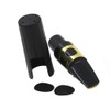 Tenor Sax Saxophone Mouthpiece Plastic with Cap Metal Buckle Reed