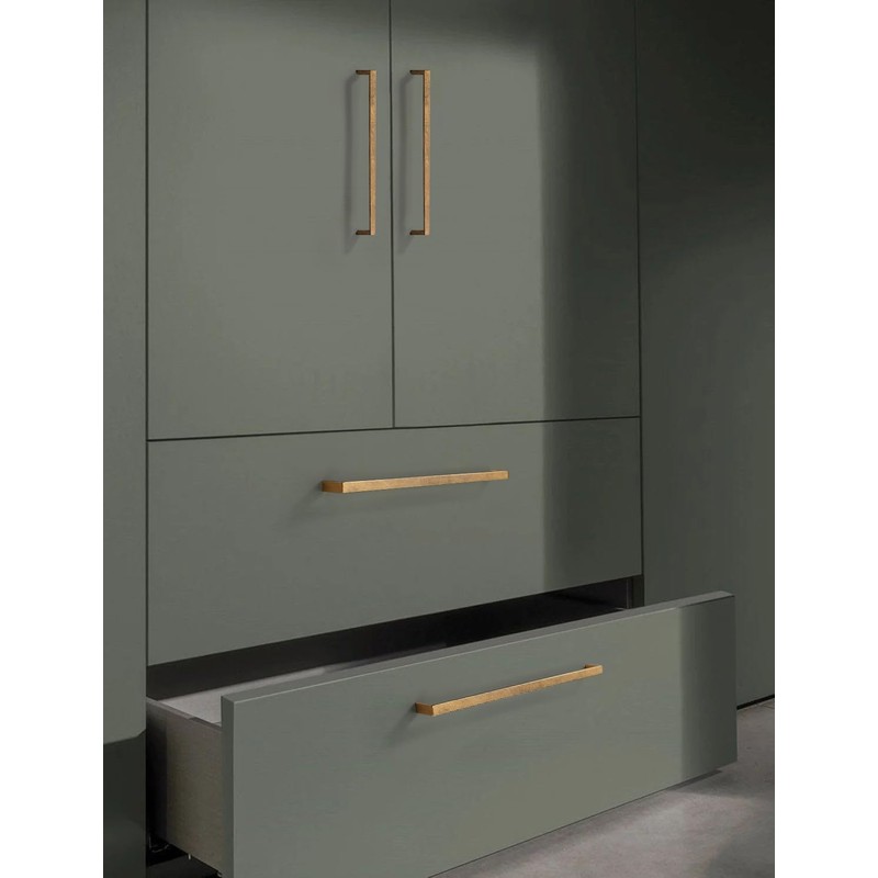 KNOKLOCK 6 Pack 12-3/5 Inch(320mm) Kitchen Cabinet Handles Gold Cabinet