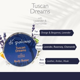 Di Palomo Vegan Tuscan Dreams Body Butter 200ml. Body Moisturiser & Body Lotion. Shea Butter Body Butter with Skin Care. Body Butter for Women & Body Moisturiser for Women.