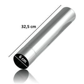 CampFeuer Stainless Steel Stove Pipe, Diameter 6 cm, Chimney Pipe, Length 32.5 cm, Stove Pipe Extension, Flue Pipe, Fire Pipe, Exhaust Pipe, Stove Pipe, Stainless Steel Chimney, Stainless Steel Pipes