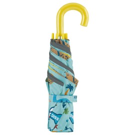 UBOTSR1-A Children's Parasol, Foldable, 19.7 inches (50 cm), Dinosaurus, For Ages 7 - 8 Years, Approx. 45.3 - 49.2 inches (115 - 125 cm), Elementary School Students, Hand Opening, Dedicated Cover, UV