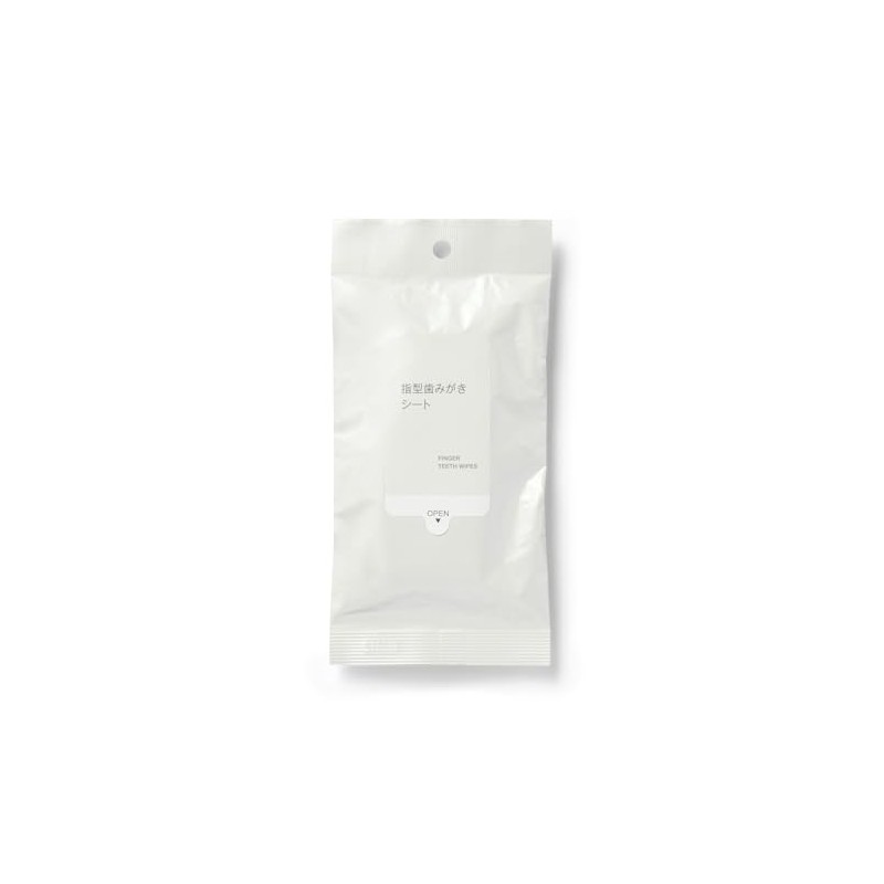 MUJI 84473371 Finger Toothpaste Sheet, 12 Sheets/Approx. 9.8 x 7.9