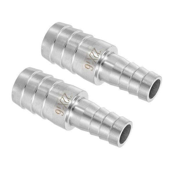 sourcing map 2Pcs 7/8" to 5/8" Hose Barb Reducer Pipe
