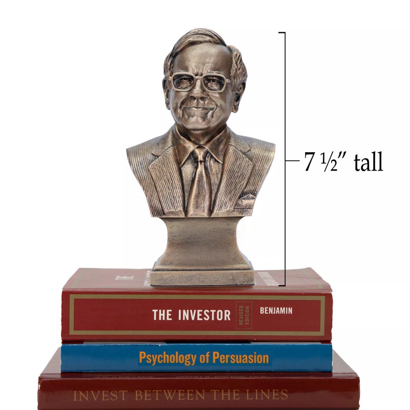 Warren Buffett & Charlie Munger Bust Statue Sculpture Berkshire Hathaway
