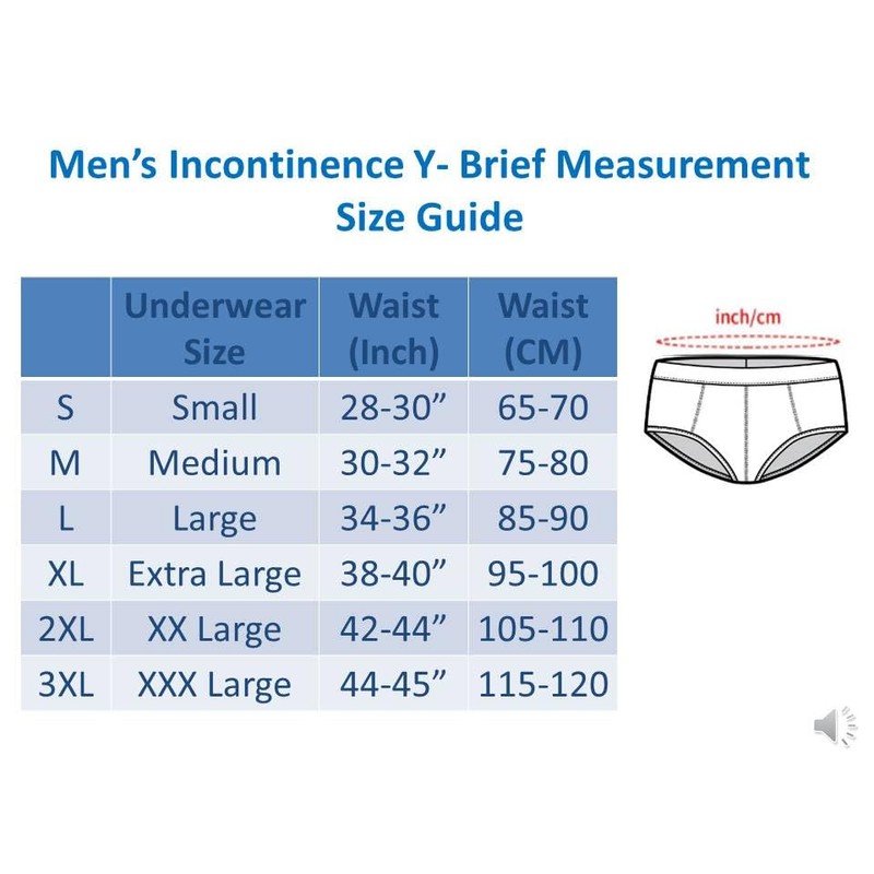 Men's Incontinence Briefs I Washable and Reusable I Urinary Incontinence
