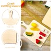 DOITOOL 5Pcs Unfinished Wood Cutting Board Smooth Craft Wood Blanks