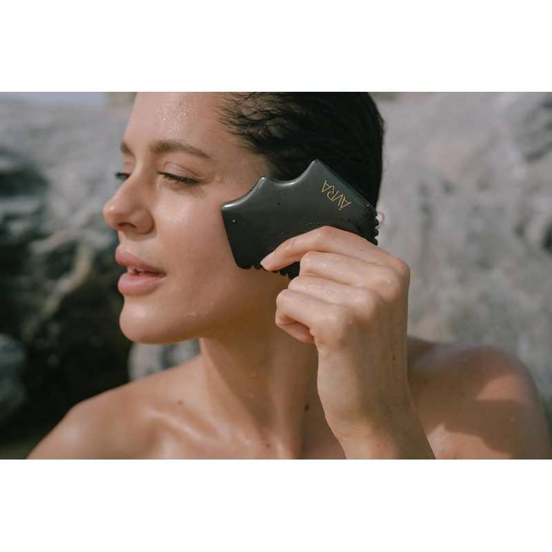 Avra Bian Stone Gua Sha Facial Sculpting Tool Massager for