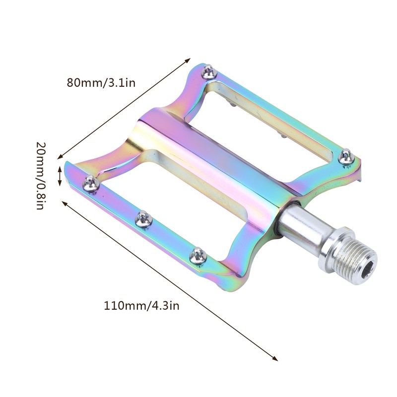 MJ032 Bike Pedal Road Mountain Bicycle Aluminium Alloy Pedal 10x80x20mm