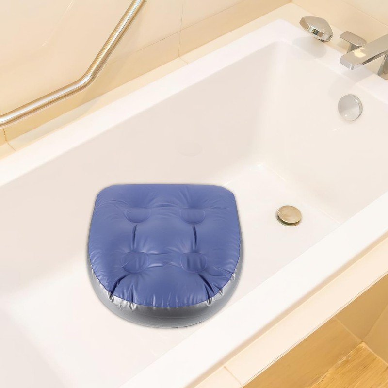 EXHUMKY Confezione da 2 cuscini gonfiabili per vasca da bagno,