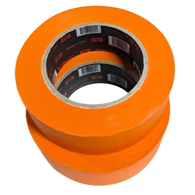 Vibac 2 inch (48mm X 55m) Premium Automotive Masking Orange