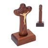 Wood Baptism Crosses Natural Texture Magnetic Standing Exquisite Polishing Carved