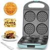 Baker's Friend Multi Stuffed Waffle Maker Thick, 4-Slice with 1.2''