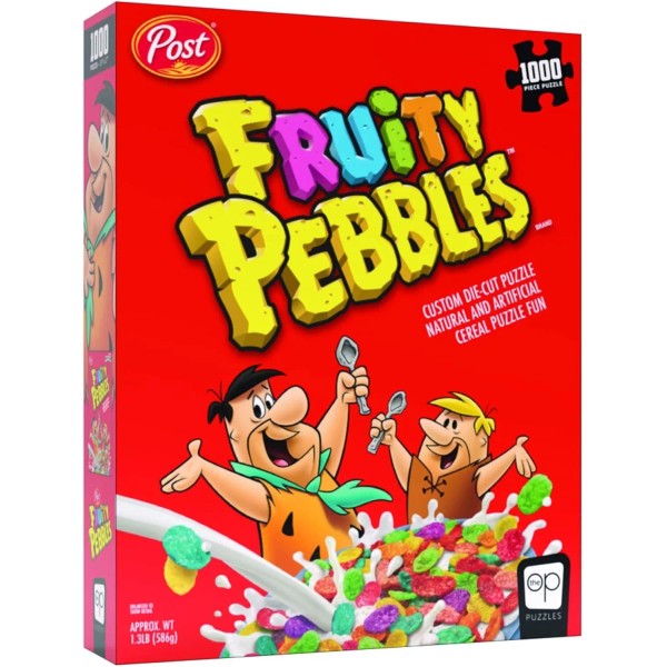 USAopoly Fruity Pebbles 1000 Piece Jigsaw Puzzle | Fred Flintstone