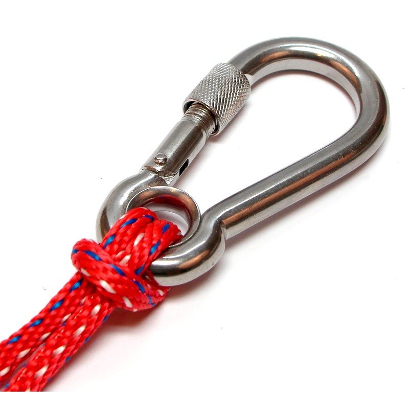 PRIOstahl Carabiner Hook with Safety Nut and Thimble - 7