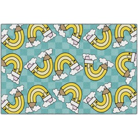 Flagship Carpets Schoolgirl Style School Days Number 2 Pencil Educational Area Rug for Kids Room, Children's Classroom Rug for Teaching and Playroom, 5' X 7'6"