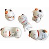 MIUFA Ceramic Cute Lucky Cat Chopsticks Rest Dinner Spoon Stand