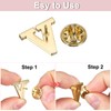 PATIKIL Letter Lapel Lepin Initial Alphabet Letter Q Color Pin